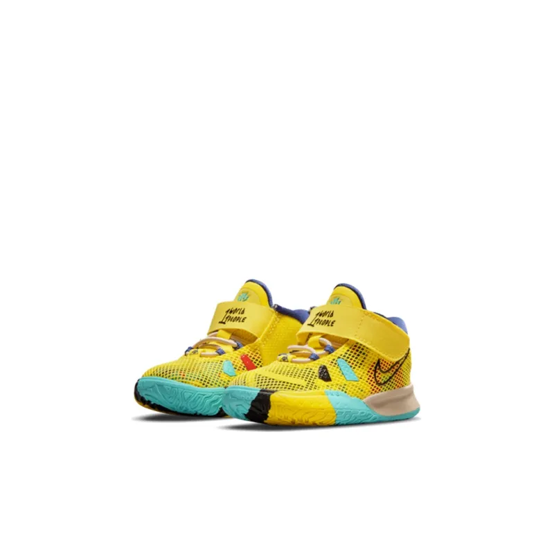 Nike Kyrie 7 1 World 1 People Mid Top Toddler Shoes Lemon Infant And Toddler-1