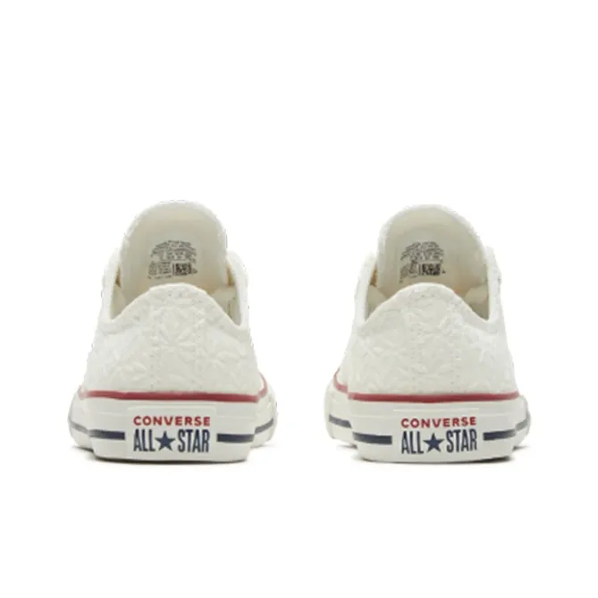 Converse Chuck Taylor All Star Low Top Kids Canvas Shoes White Teenagers-4