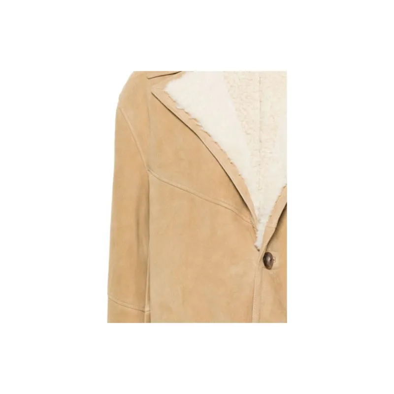 Polo Ralph Lauren Single breasted Reversible Shearling Coat-4