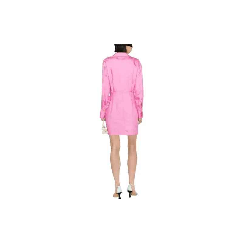 Sandro Long-Sleeved Dresses Women's Pink-2