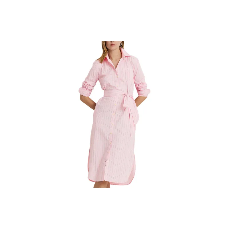 Polo Ralph Lauren Long-Sleeved Dresses Women's Pink-3