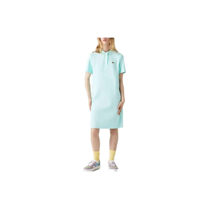 LACOSTE Short-Sleeved Dresses Women's Light Green-1