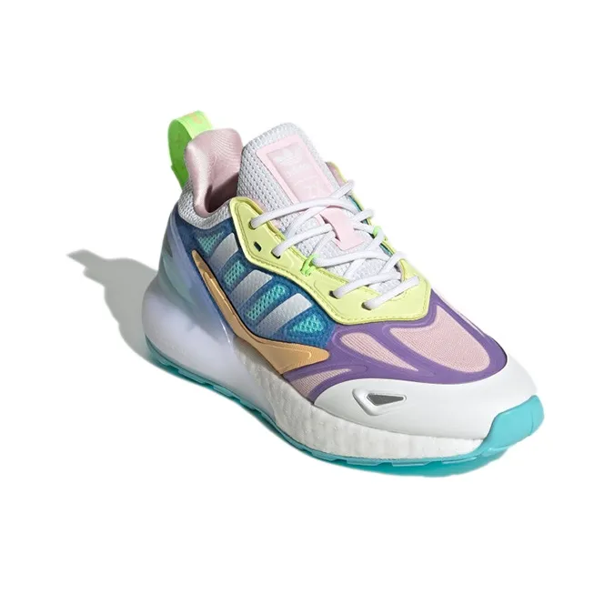 Adidas Originals ZX 2K BOOST 2.0 Slip Resistant And Breathable Low Top Kids Lifestyle Shoes Teenagers-2