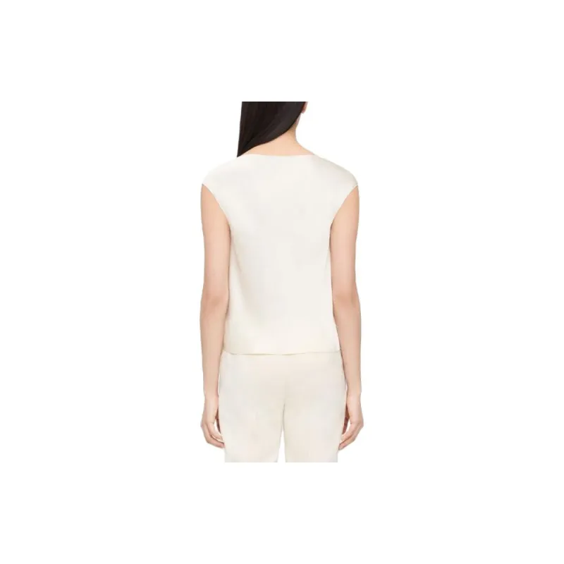 THEORY Tank Tops Women's Ecru-2