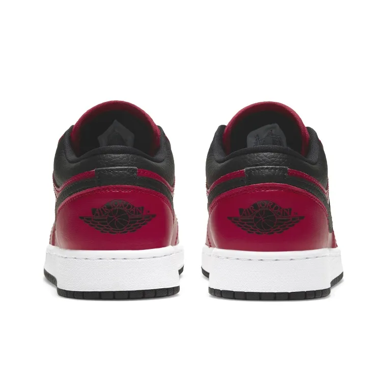 Jordan 1 Low Gym Red Black Pebbled GS-4