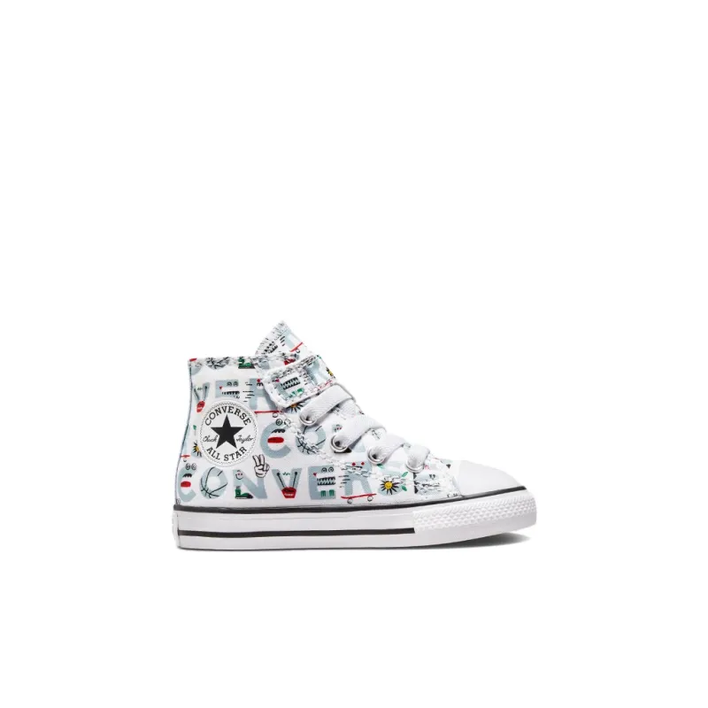 Converse Chuck Taylor All Star Anti Slip Wear Resistant High Top Toddler Shoes White Light Blue Infant And Toddler-1