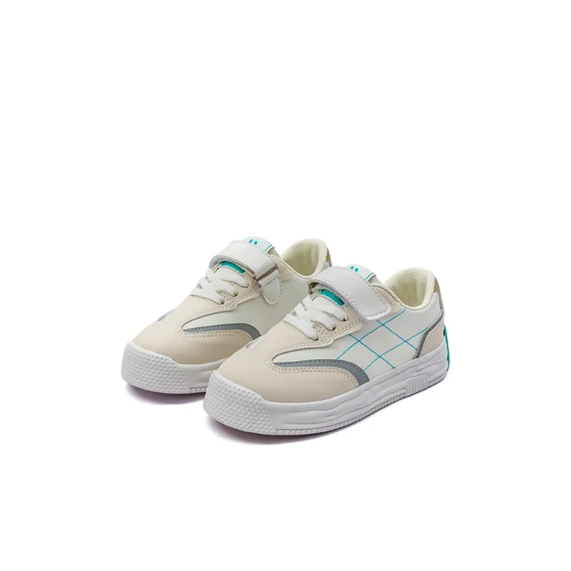 KAPPA KIDS Anti Slip Wear Resistant Low Top Kids' Skateboarding Shoes Beige White Moon Kids'-2