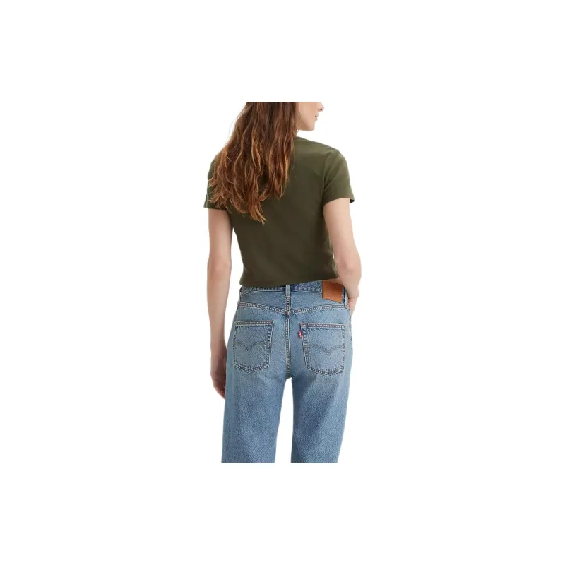 Levis T-Shirts Women's Green-2
