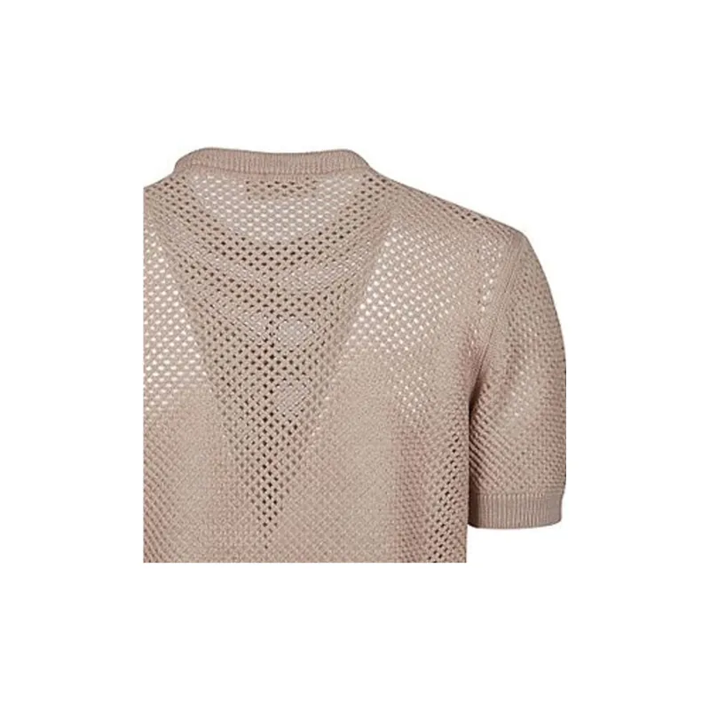 FENDI Short Sleeved Knitted Drawstring Jumper-3