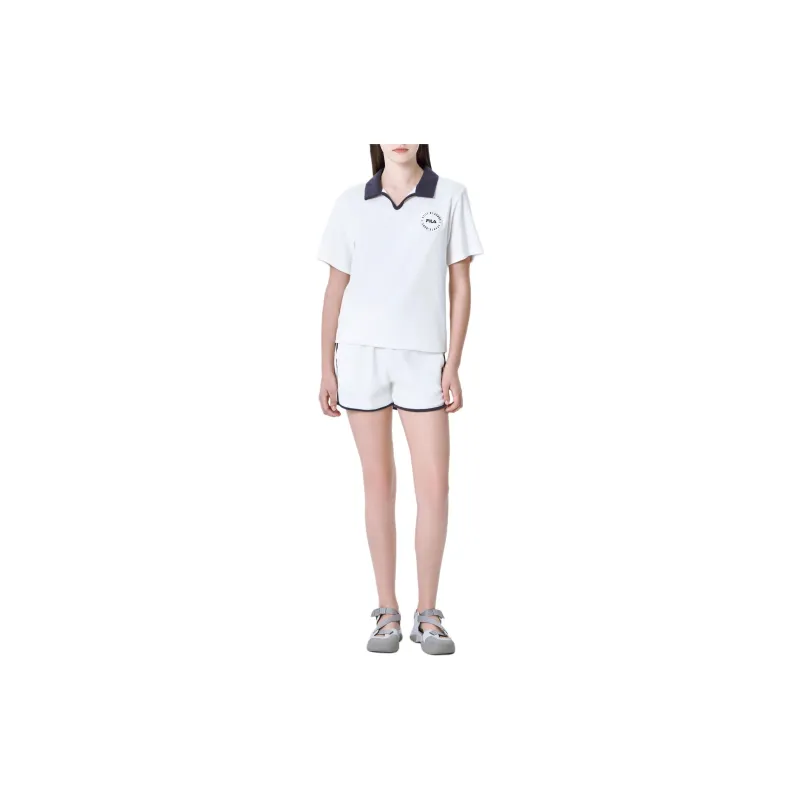 FILA Regular T Shirt Women's Gray White-4