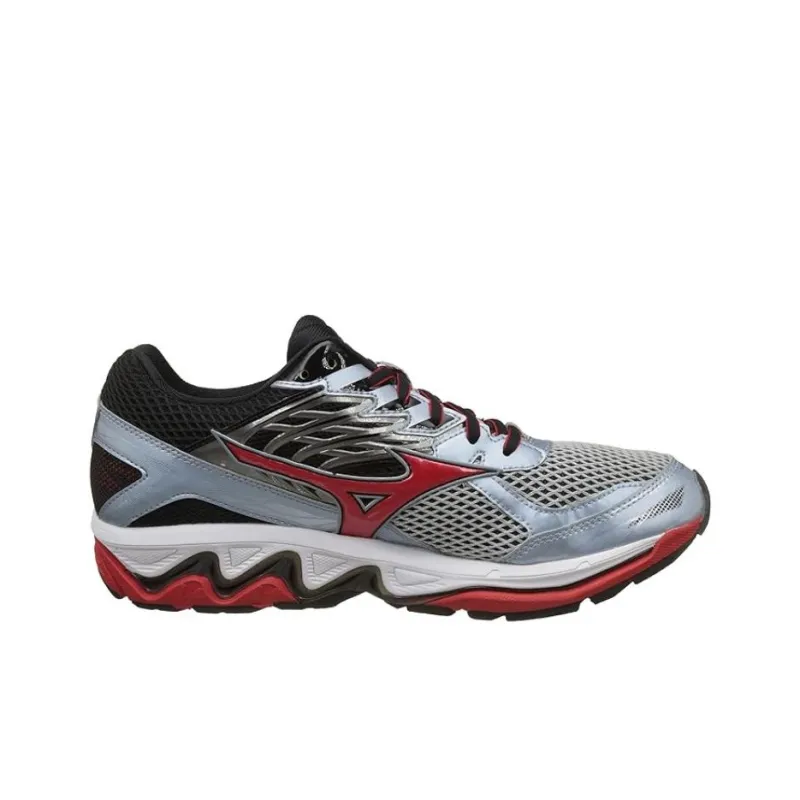Mizuno Paradox 3 Low-Top Running Shoes Men's Gray Red-1