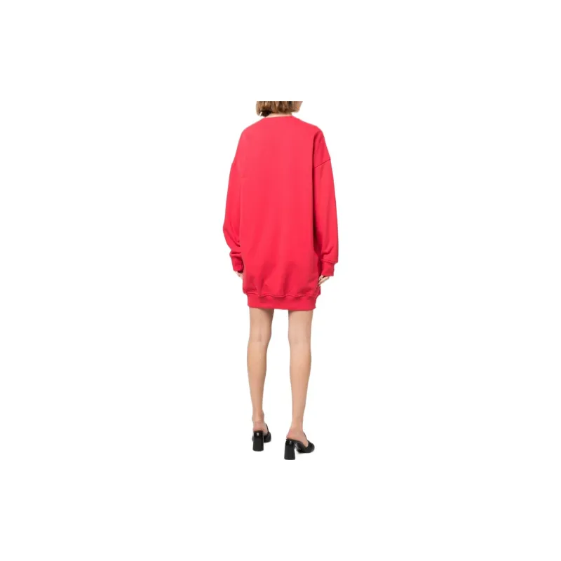 DIESEL Long-Sleeved Dresses Women's Red-2