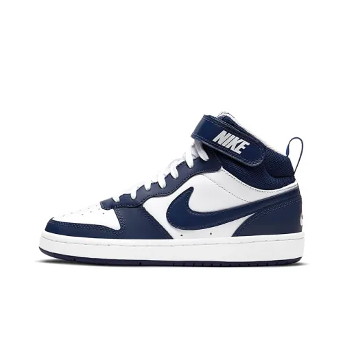 Nike Court Borough Mid 2 White Blue Void GS