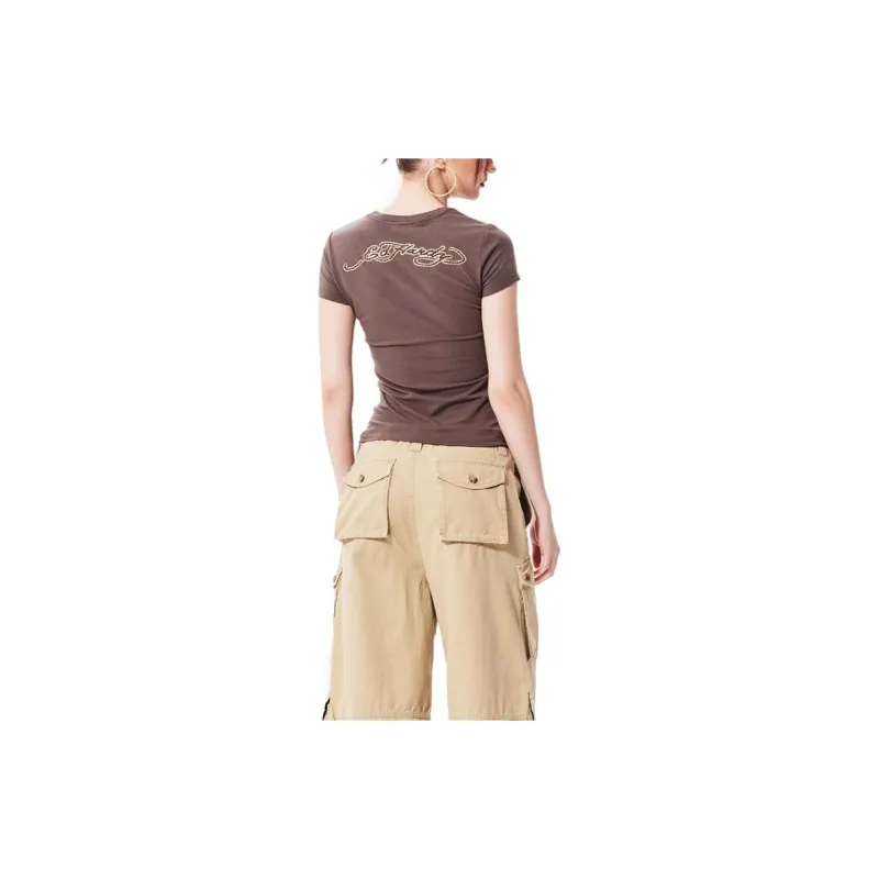 Ed Hardy T Shirts Women's Camel-5