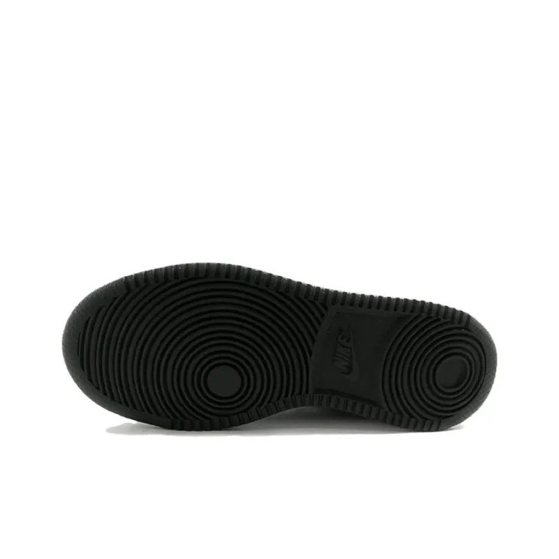 Nike Court Borough Mid Anti-Slip Wear-Resistant Mid-Top Kids' Skateboarding Shoes Black White Teenagers-5