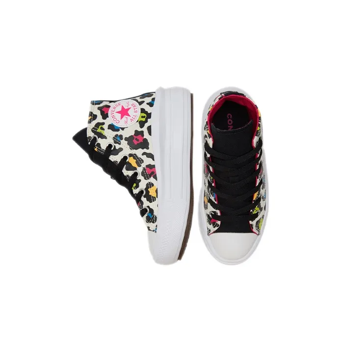 Converse Chuck Taylor All Star Color Move High Top Canvas Shoes Black Multicolor Children Aged 3 7 Years Old-3