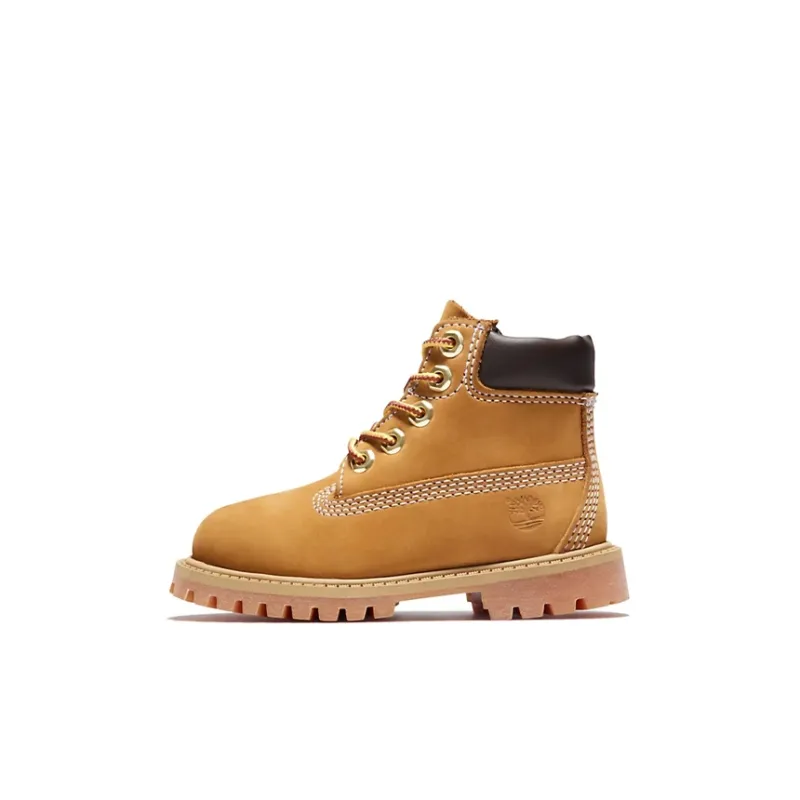 Timberland 6 Inch Wear-Resistant Cushioning Water-Resistant Crew Kids' Boots Yellow Children Aged 3-7 Years Old-0