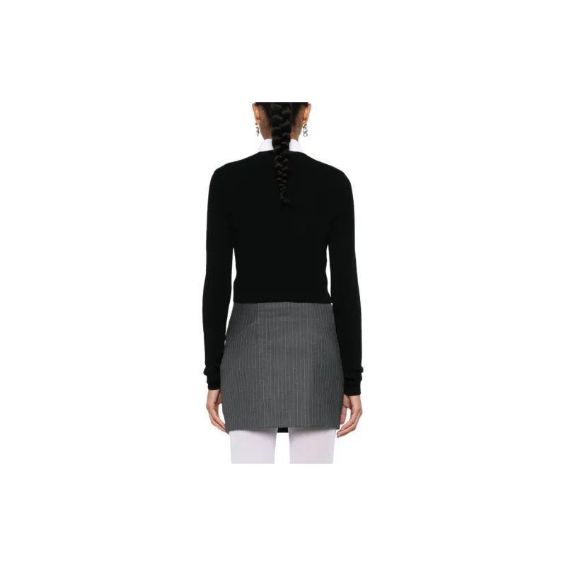 Vivienne Westwood Bea Cropped V Neck Jumper-2
