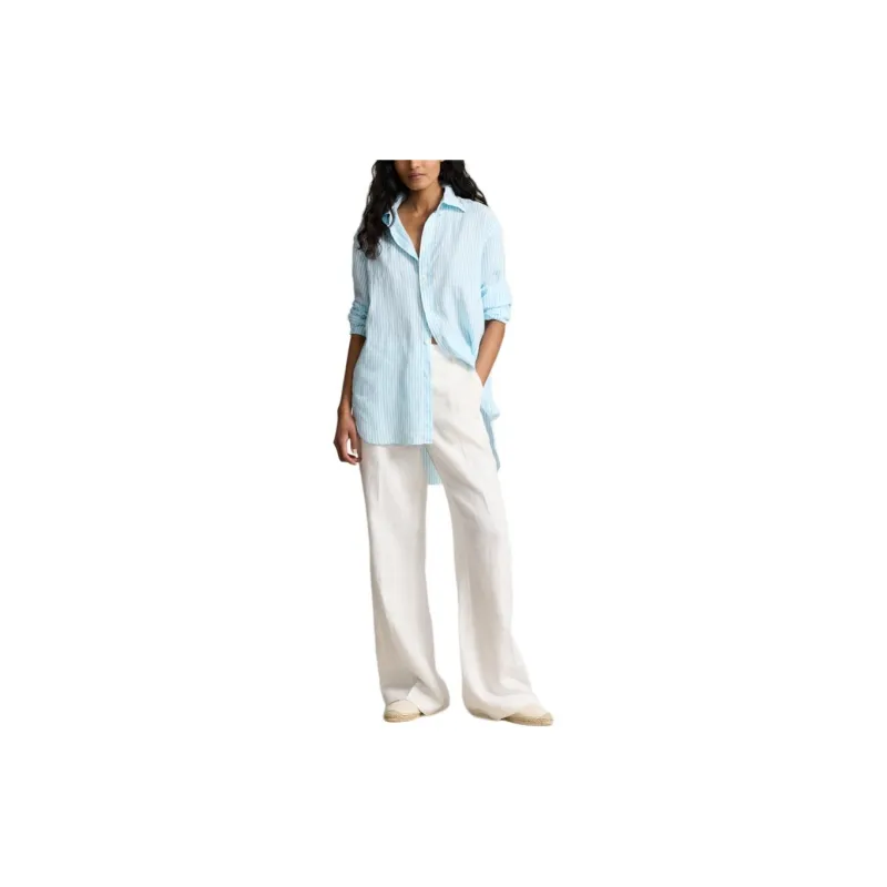 Polo Ralph Lauren SS24 Shirt Women's Blue Green-1