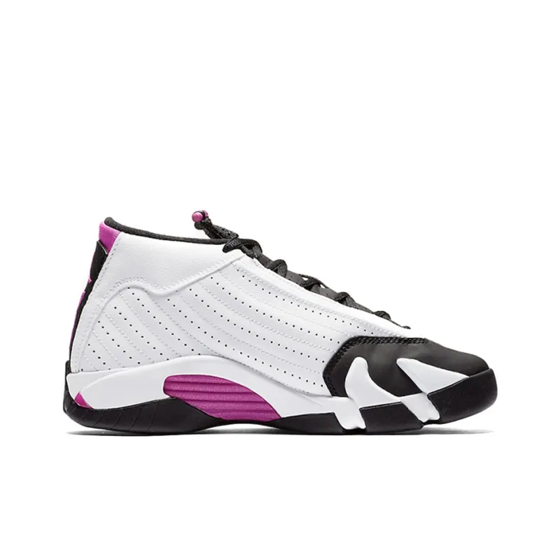 Jordan 14 Retro Fuchsia Flash Black Toe GS-1