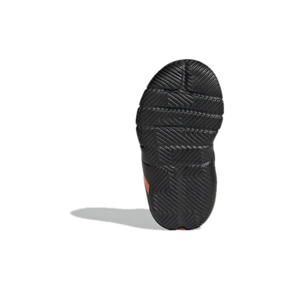 Adidas Rapidazen I Breathable Low Top Toddler Shoes Black Orange Infant And Toddler-5