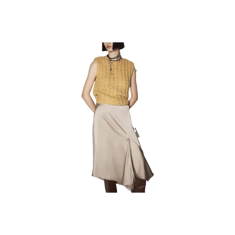 ZARA Casual Long Skirts Women's Light Pink-2