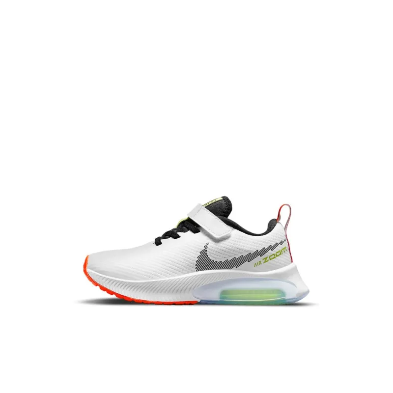 Nike Air Zoom Arcadia Low Top Running Shoes White Black Red Children Aged 3 7 Years Old-0