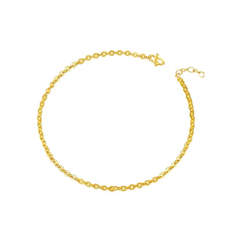 JINGUIFU Water Ripple O Shaped Versatile Solid Gold 999 Priced In Gram Bracelets Women's