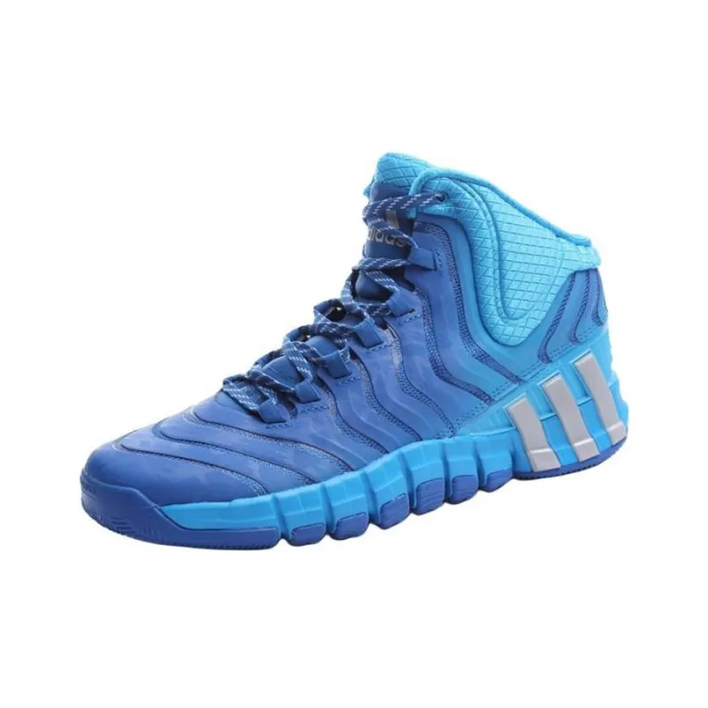 Adidas Adipure Wear Resistant Mid Top Basketball Shoes Men's Blue-1
