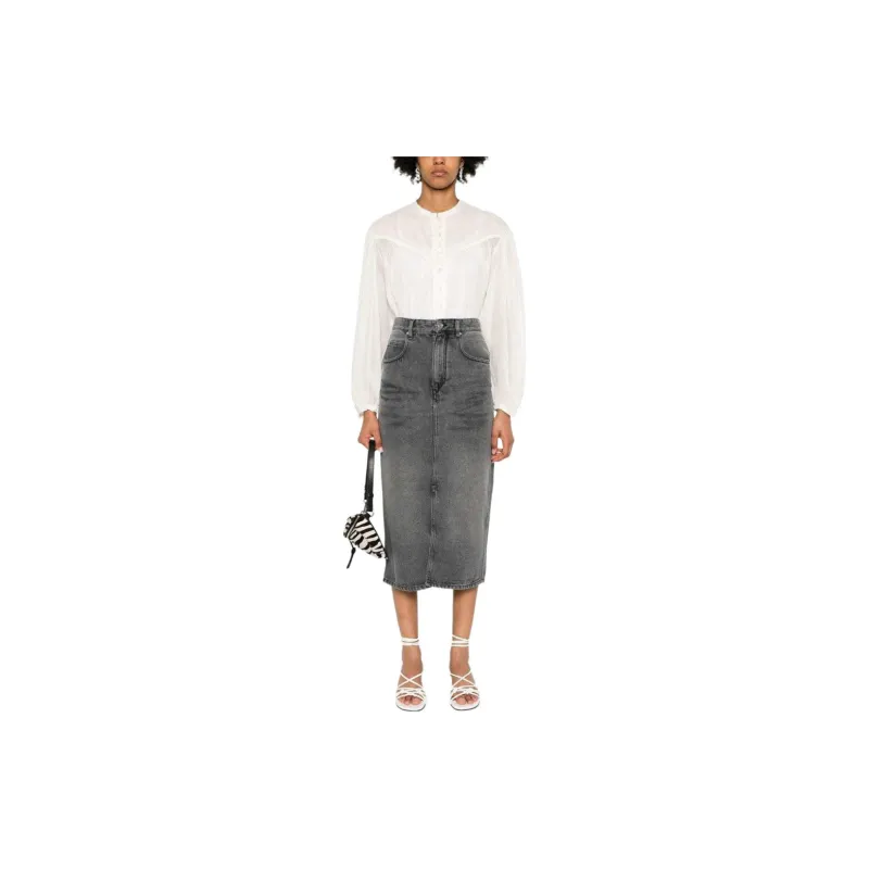 ISABEL MARANT Tilauria Denin Midi Skirt-1
