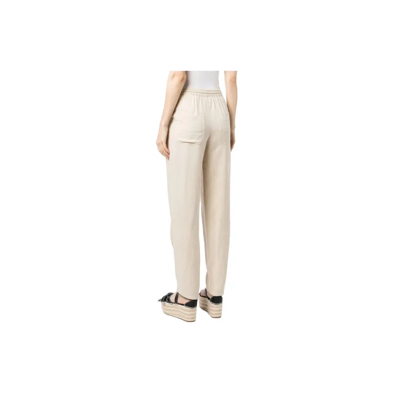 ISABEL MARANT ETOILE Mid Rise Drawstring Tapered Trousers-2