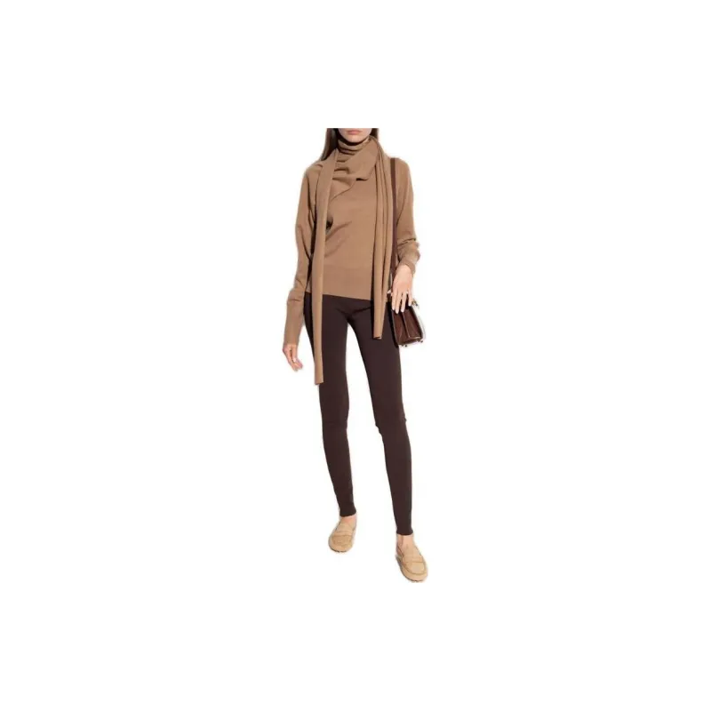 Ferragamo Long Sleeved Scarf Jumper-1