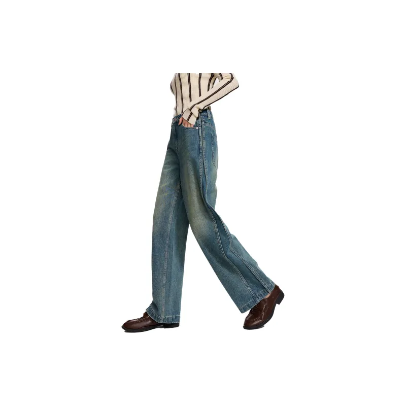 BASIC HOUSE Jeans Women's Denim Blue-4