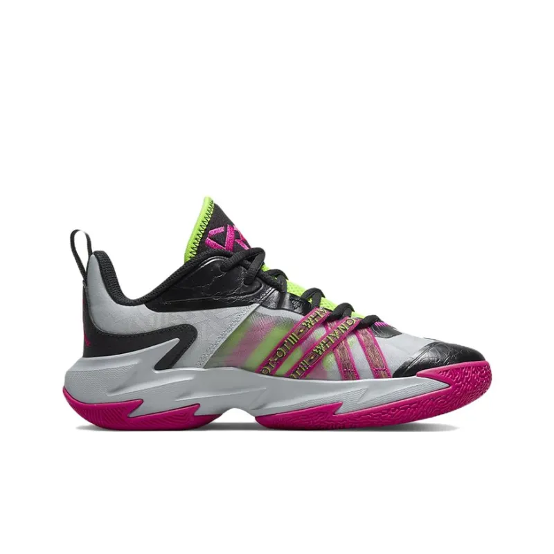 Jordan One Take 3 Russell Westbrook 3 Minimalist Low Top Basketball Shoes Green Red Black Teenagers-1