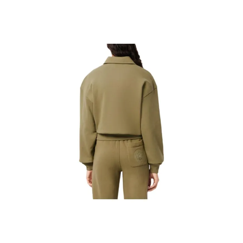LACOSTE Polo Shirt Women's Khaki Green-2