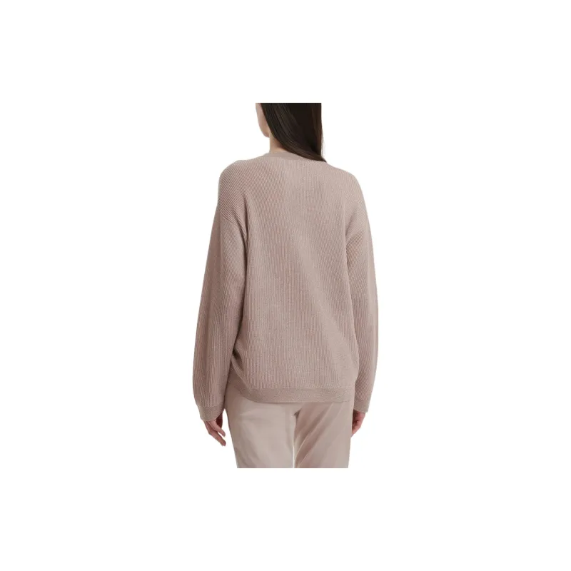 Fabiana Filippi Glitter detail V neck Sweater-3