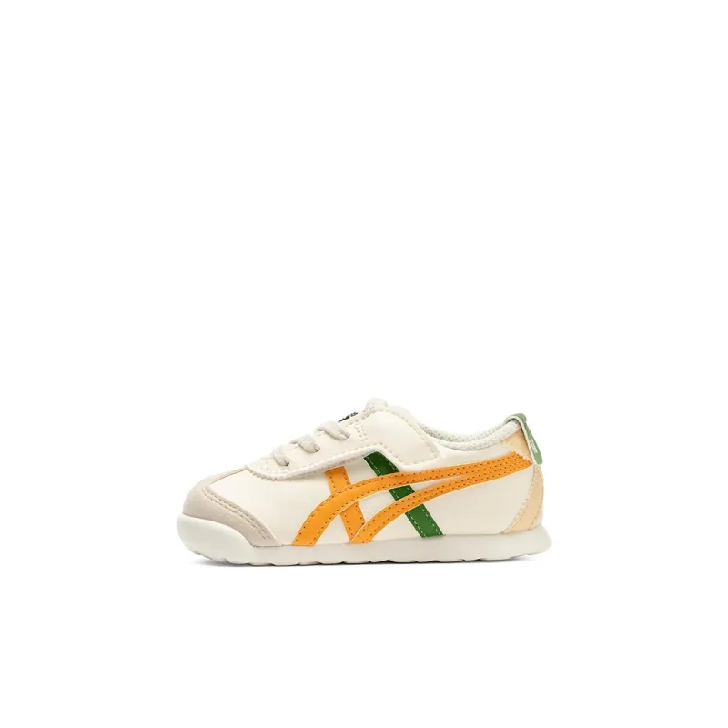 Onitsuka Tiger MEXICO 66 Abrasion Resistant Low Top Running Shoes Beige Yellow Infant And Toddler-0