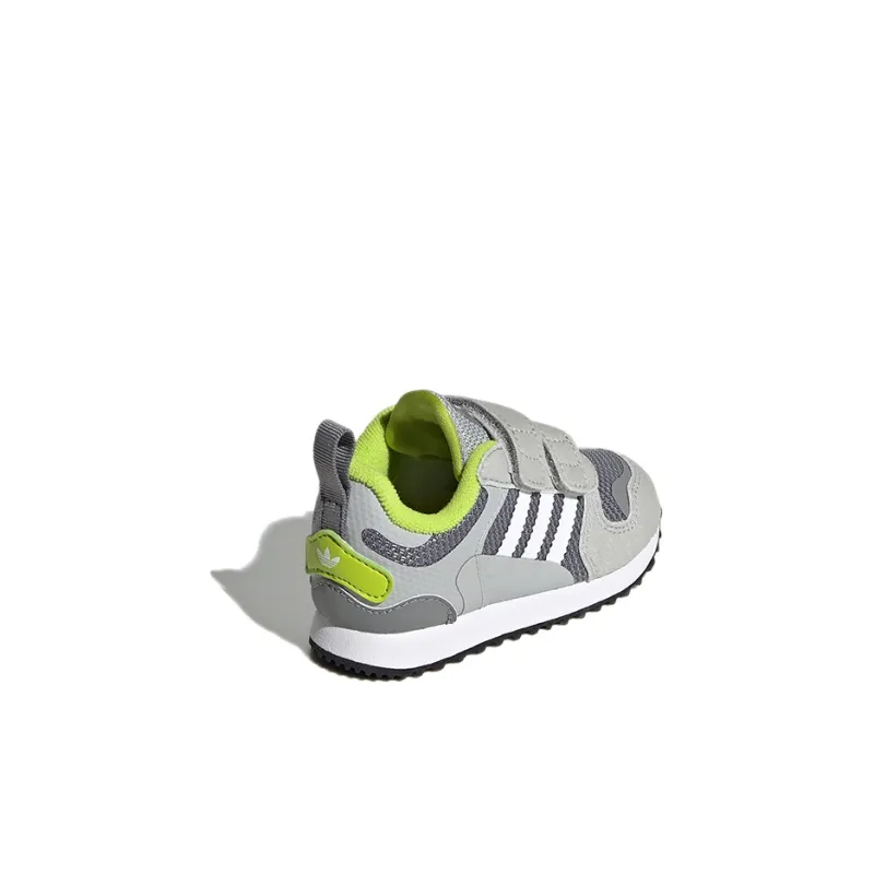 Adidas Originals ZX 700 HD CF I Abrasion Resistant Low Top Toddler Shoes Gray Infant And Toddler-3