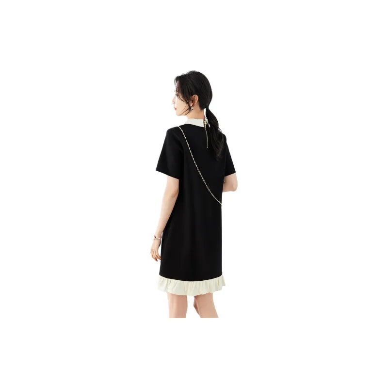 TERRE BLEUE SS24 Short Sleeved Dresses Women's Black-6