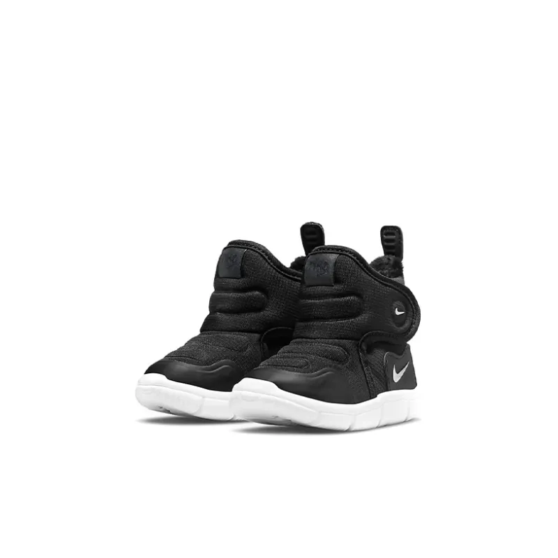 Nike Novice Slip Resistant Cushioning Abrasion Resistant Thermal High Top Toddler Shoes Black Silver Infant And Toddler-2