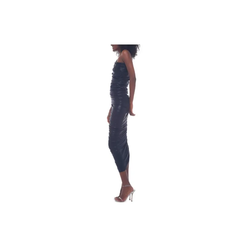 NORMA KAMALI Diana One Shoulder Dress-3