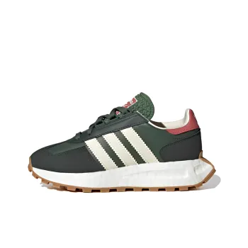 Adidas Originals RETROPY J Slip Resistant Cushioning Wear Resistant Low Top Kids Lifestyle Shoes Black Brown Teenagers