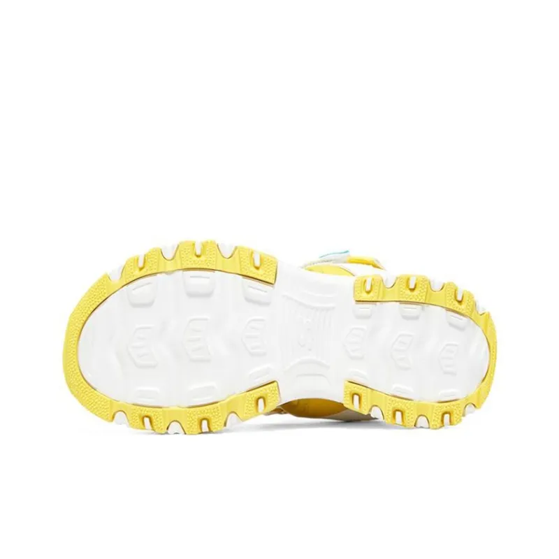 Skechers D'LITES Series Abrasion Resistant Children's Sandals Yellow White Teenagers-4