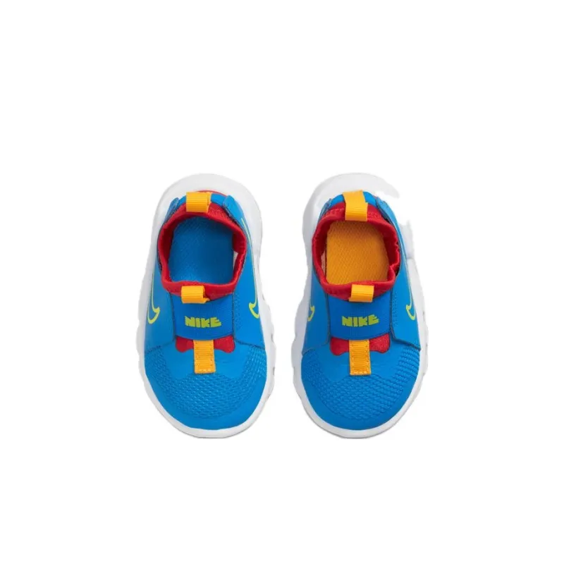 Nike Flex Runner 2 Slip Resistant Cushioning Low Top Running Shoes Blue Red Infant And Toddler-3