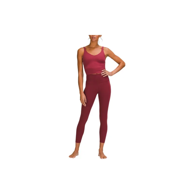 Lululemon Wunder Under Sports Pants Women's Warm Wine Color-2