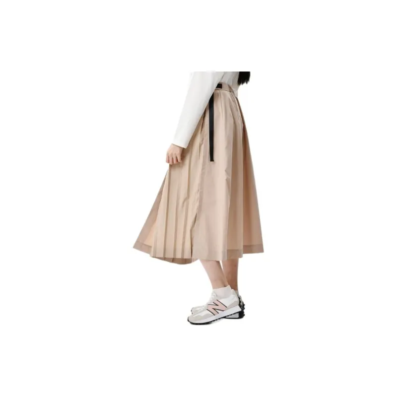 New Balance New Balance Japan Casual Long Skirts Women's Brown Yellow-3