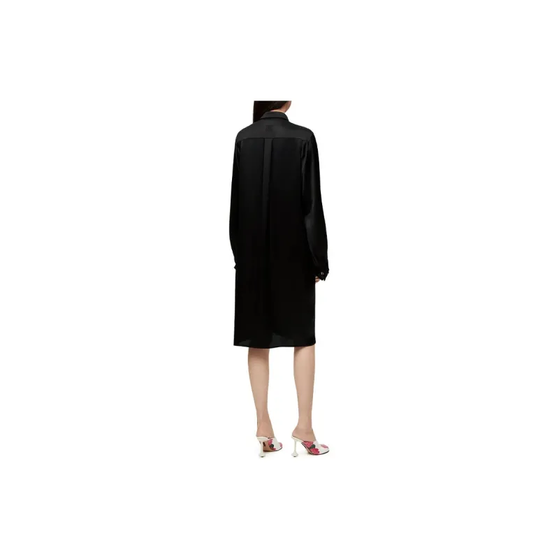 LOEWE Long Sleeved Dresses Women's Black-2