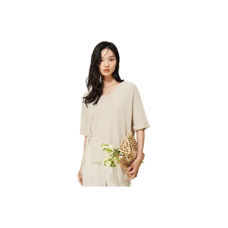 Fragment T-Shirts Women's Khaki-2