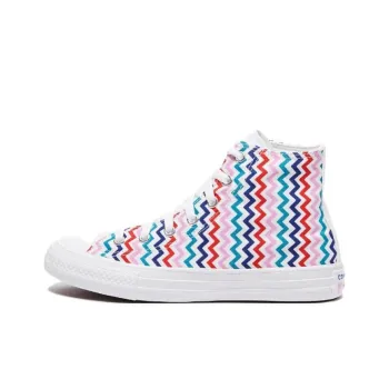 Converse VLTG Chuck Taylor All Star Slip Resistant High Top Kids Canvas Shoes White Multicolor Stripes Teenagers
