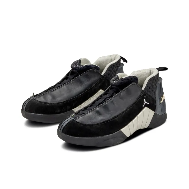 Jordan 15 Og Low Black Silver-2